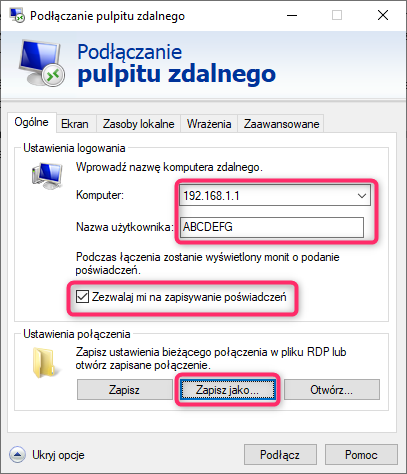 rdp okno