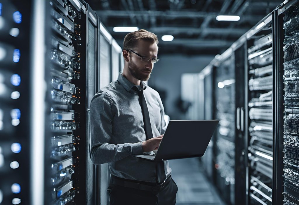 Prace administracyjne przy serwerze do hostingu